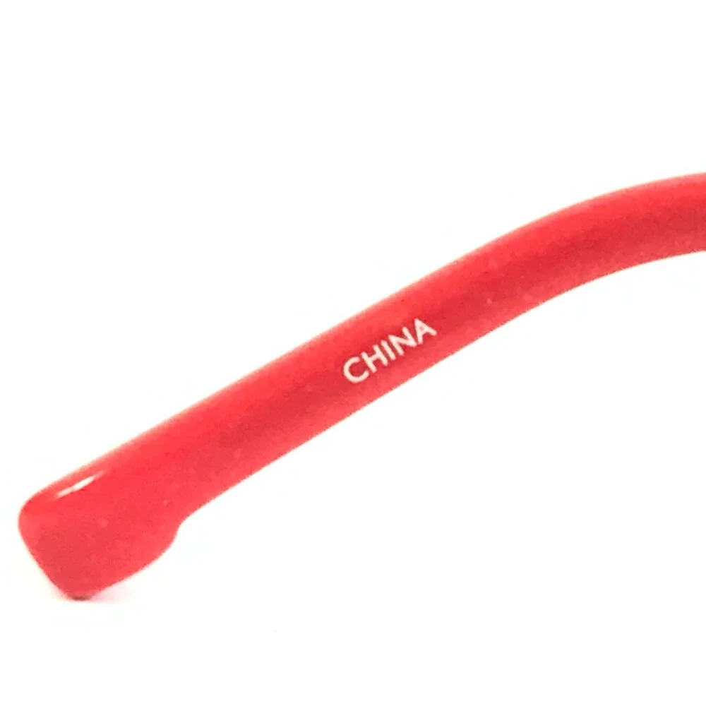 Lacoste Petite Eyeglasses Frames L3102 045 Red Silver Rectangle 48-15-125
